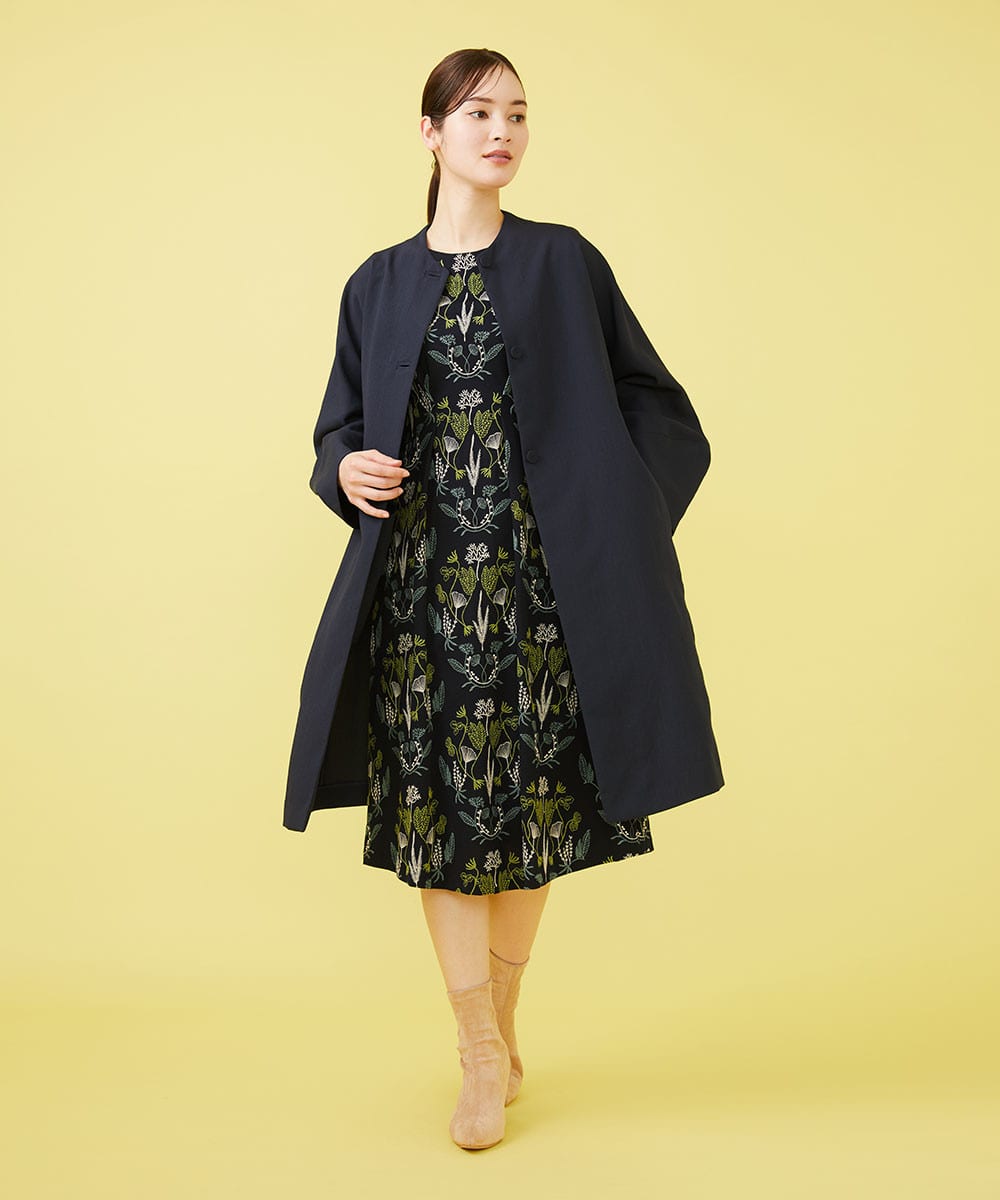 Design sleeve coat x botanical dress