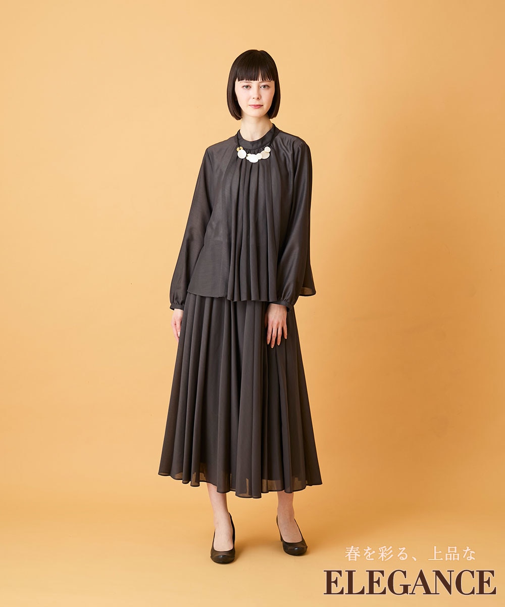 ブラウンスカートセットアップ