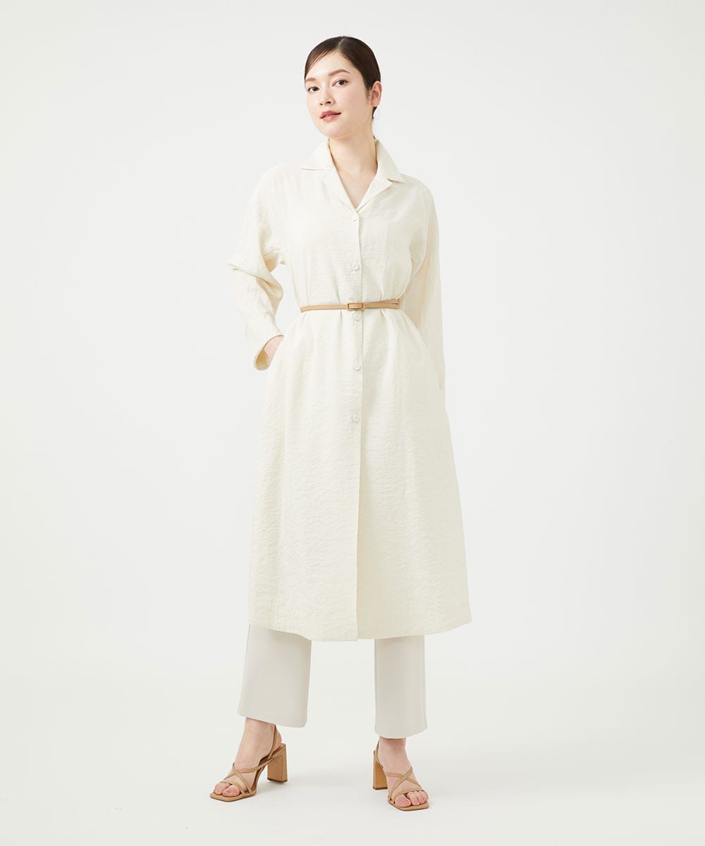 シルクナイロンロングコート