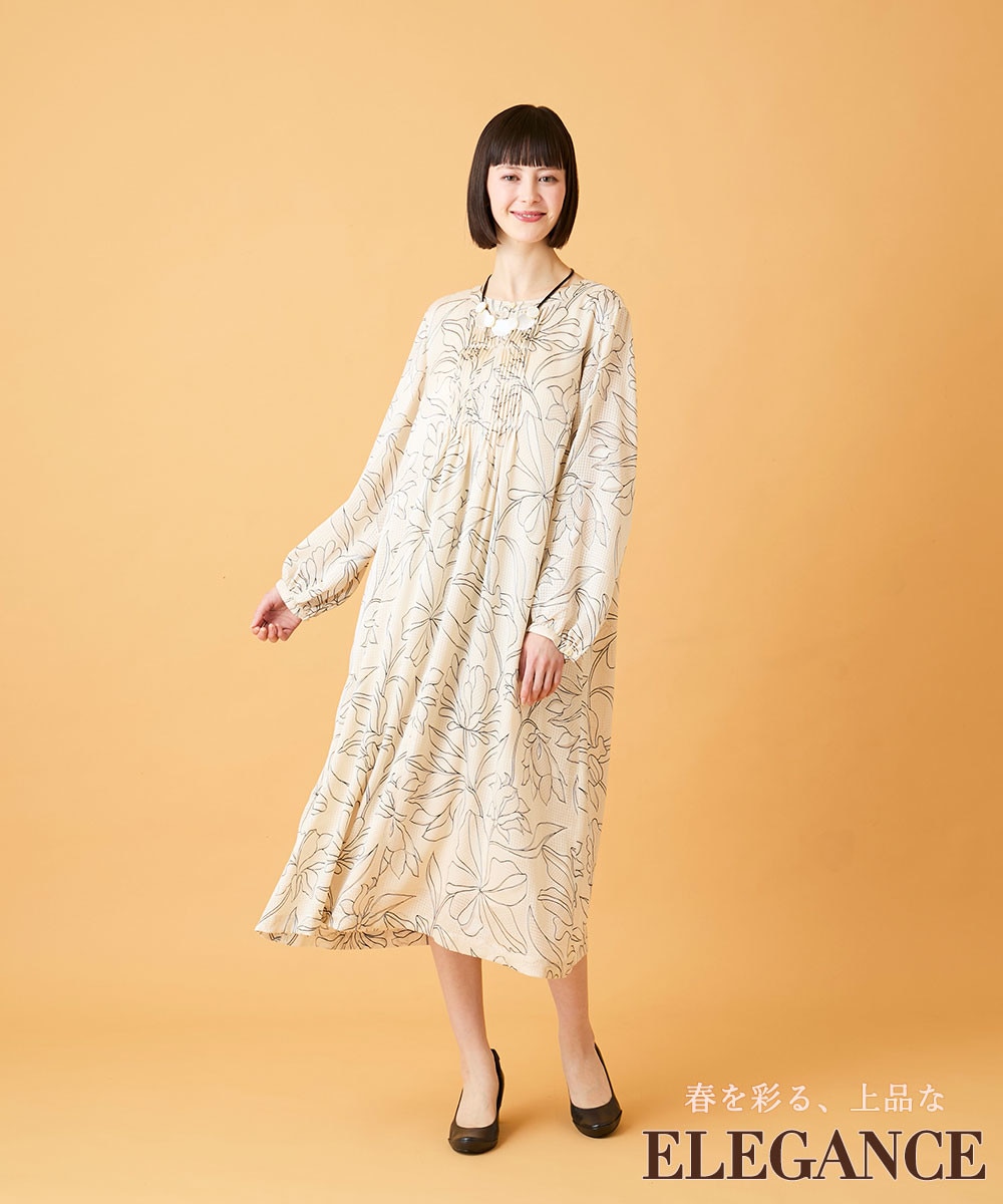 プリントワンピース