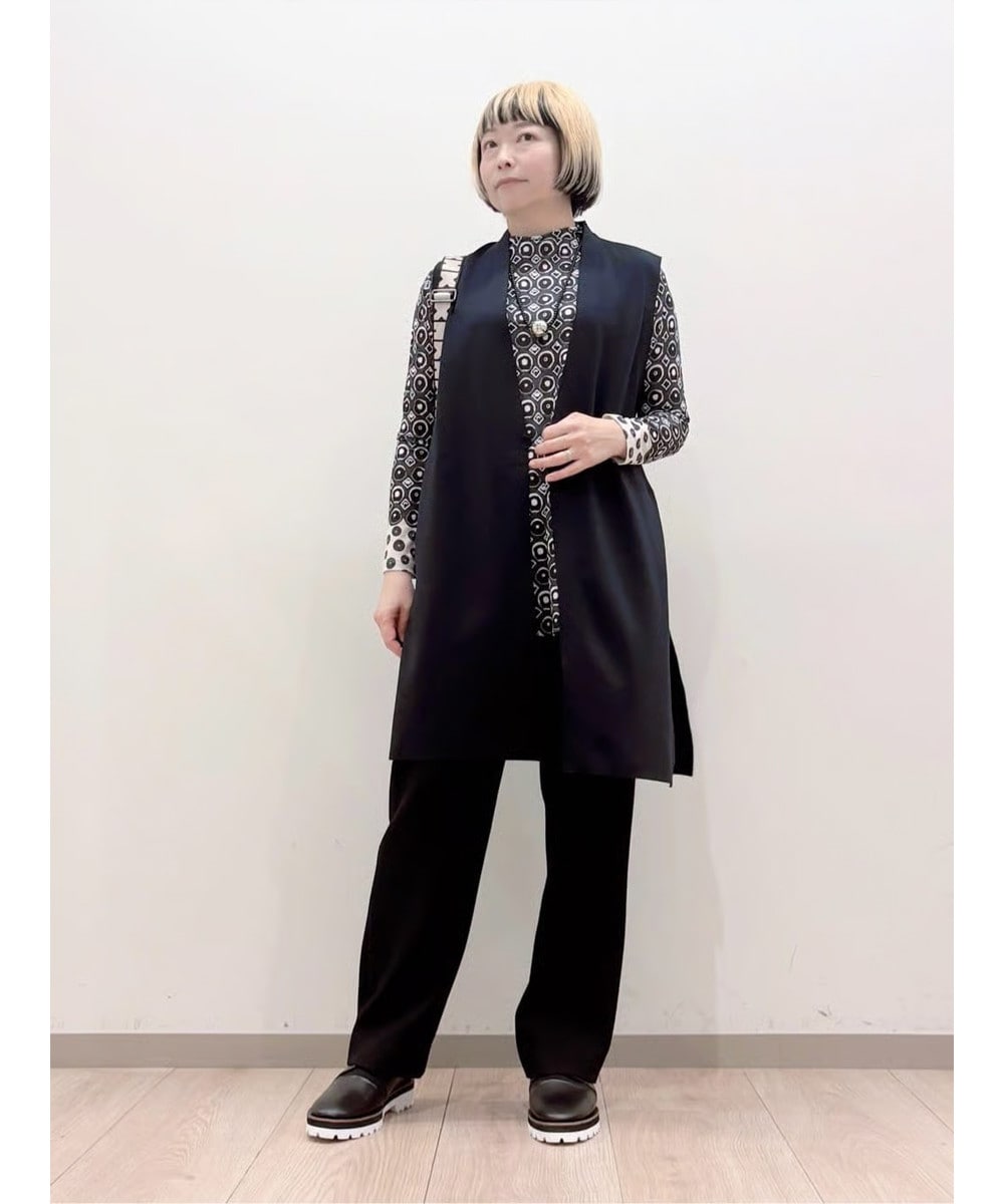 ドットスクエアAラインデザインチュニック