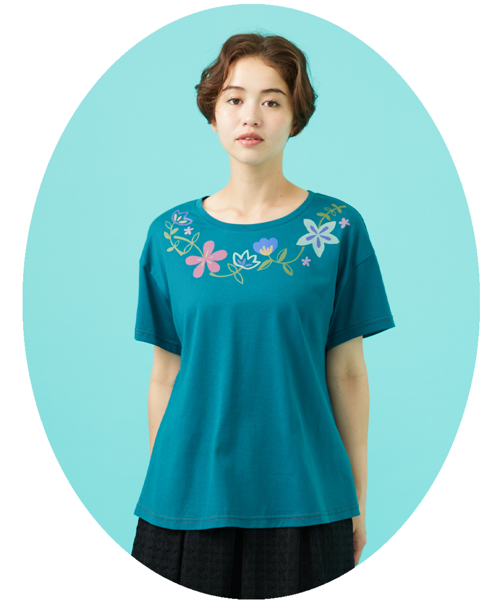 Planta フラワープリントTシャツ