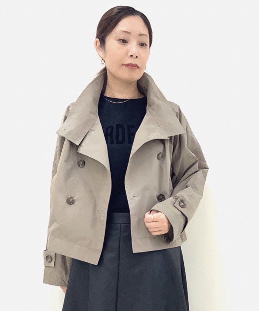 maiのショートコート×スカートスタイル2