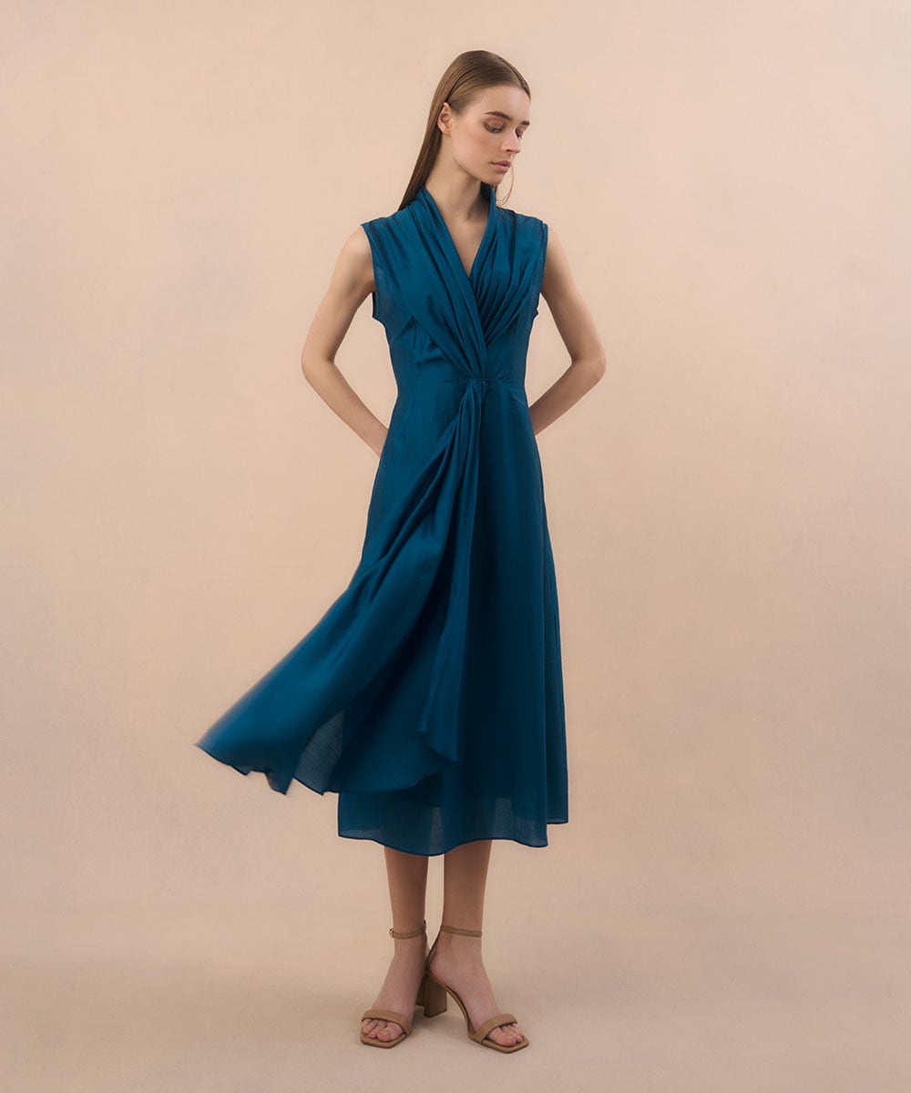 Front drape dress