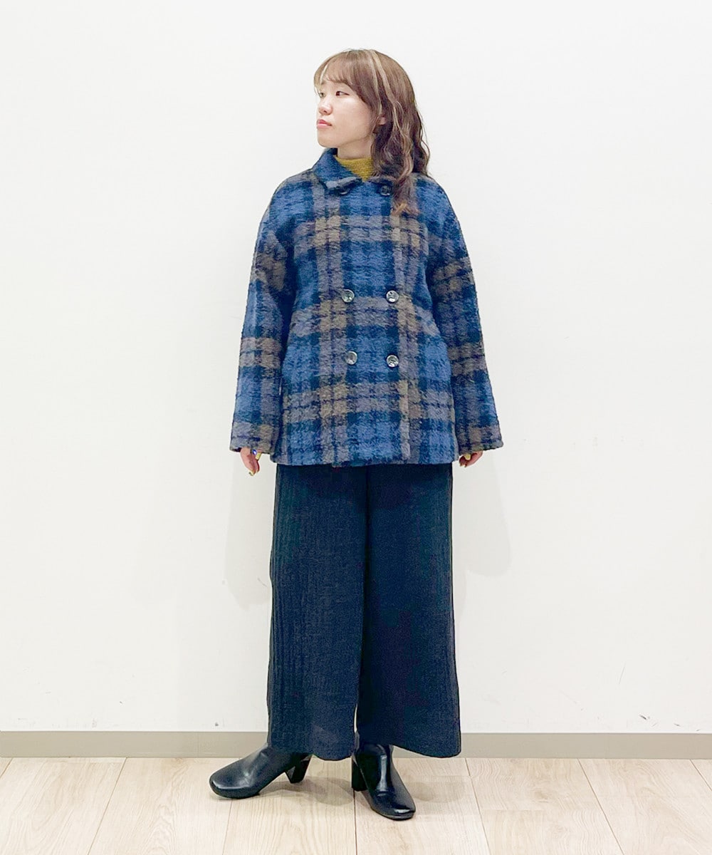 表情感×チェック柄で存在感抜群！