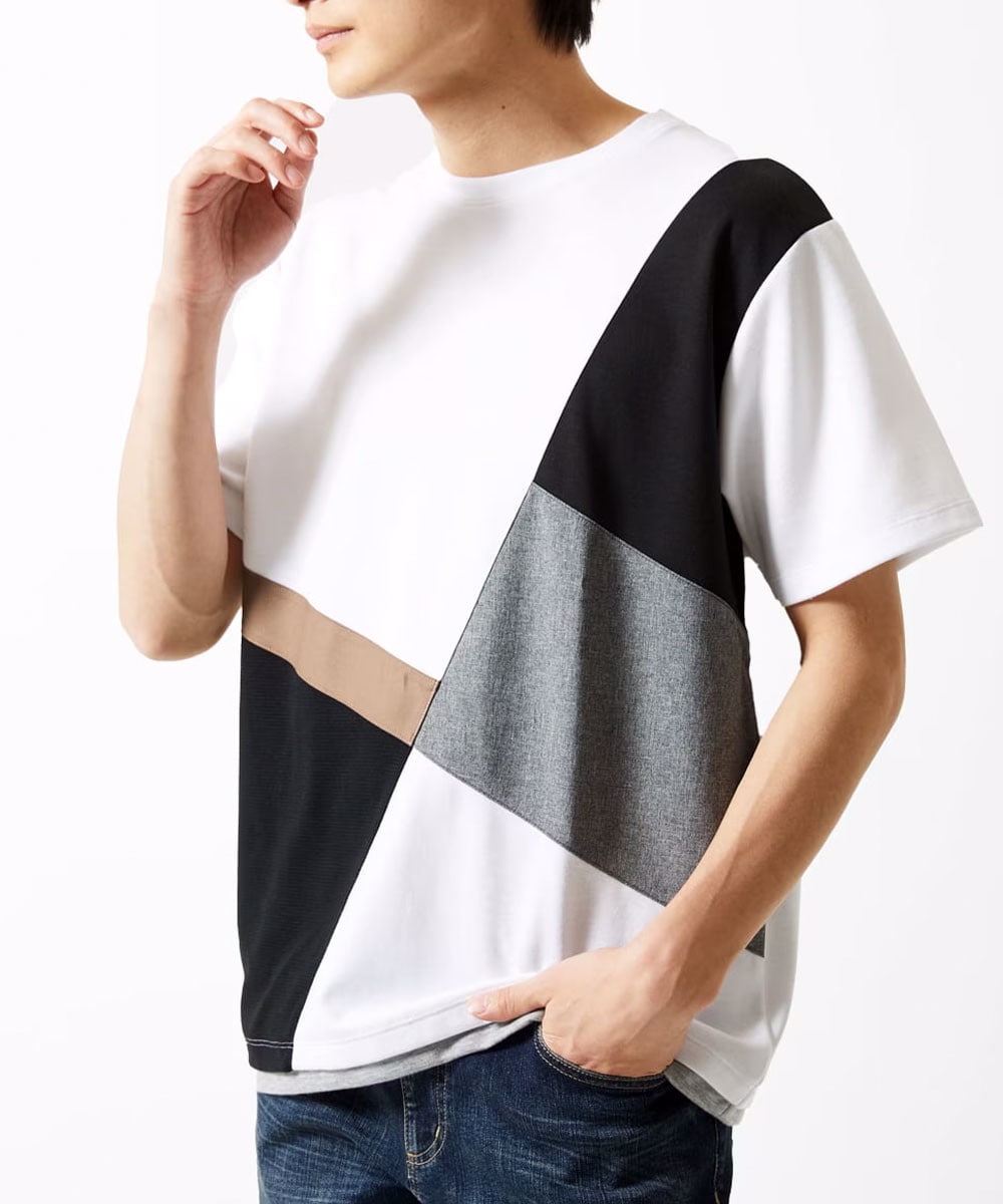 【接触冷感】COOLタッチブロックTシャツ