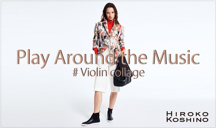 【HIROKO KOSHINO】Play Around the Music  #Violon collage