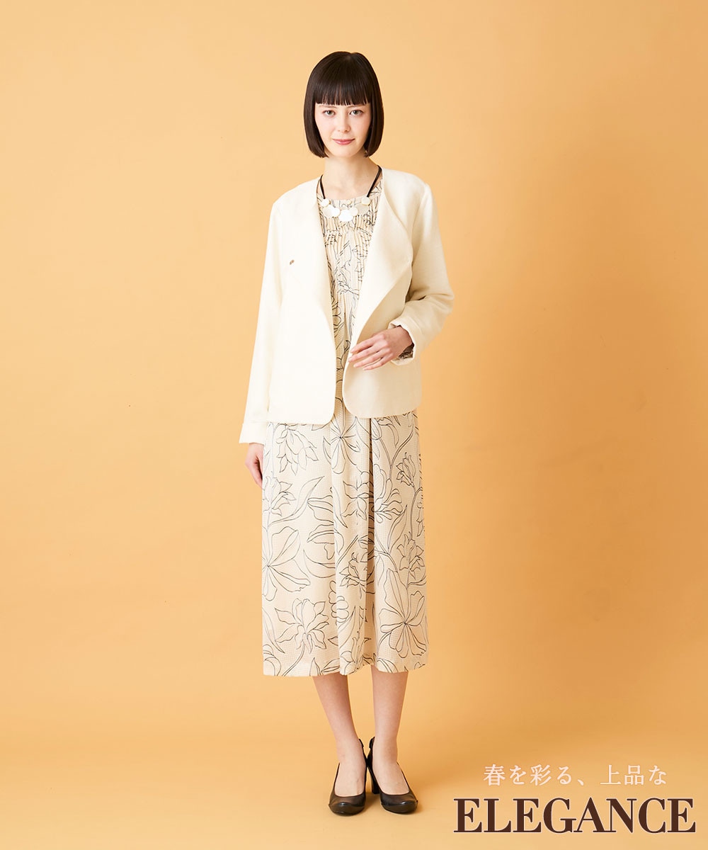 ホワイトジャケット＆ワンピース