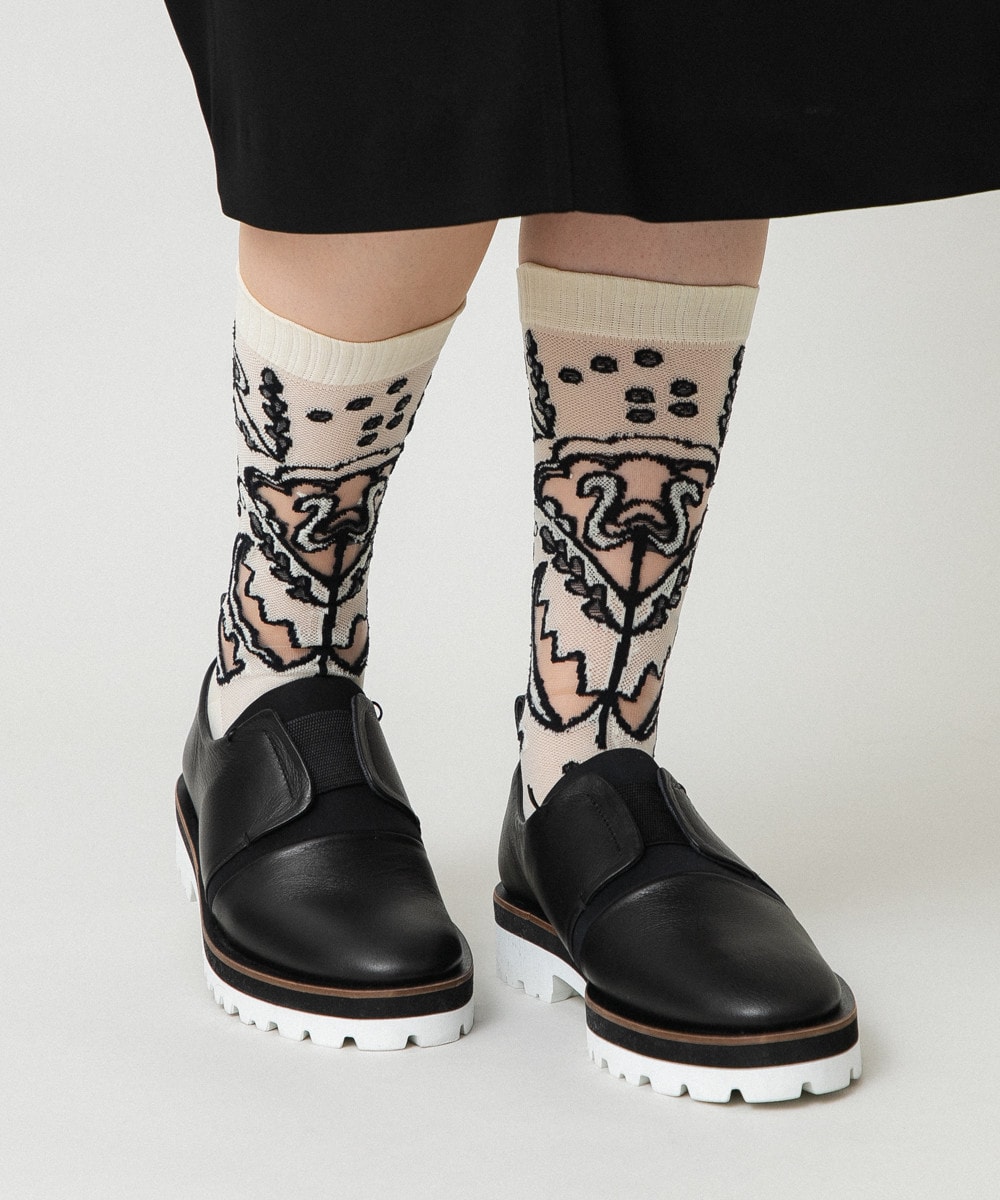 ボタニカルメッシュソックス/日本製/洗濯機で洗える