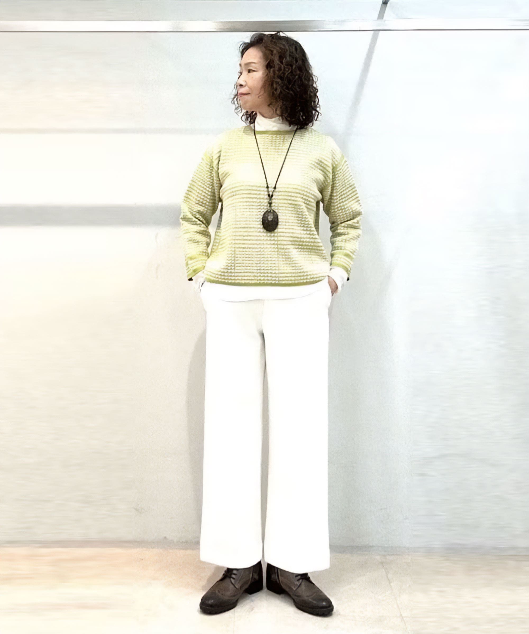 両面起毛で見た目も着心地もあたたかなパンツ