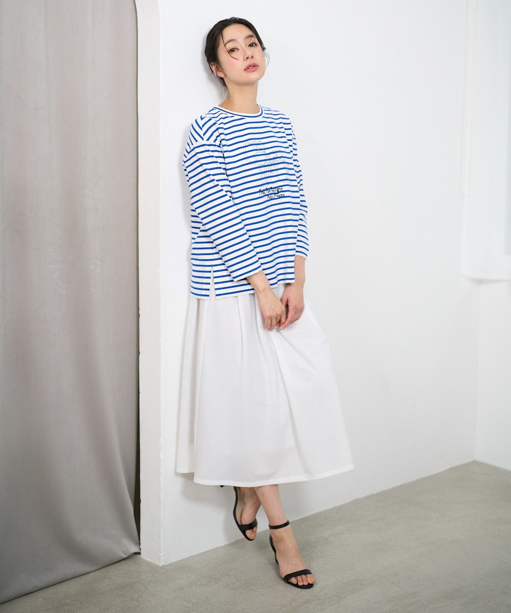 シアーギャザーセミフレアスカート