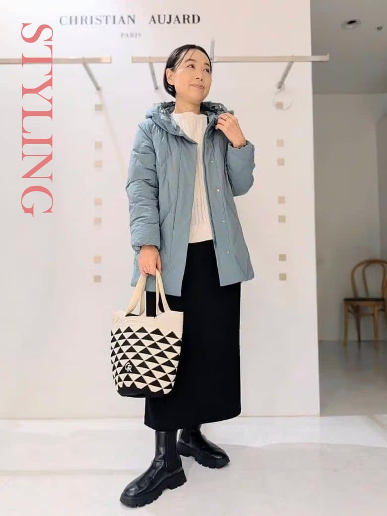 マットストレッチタフタダウンジャケット