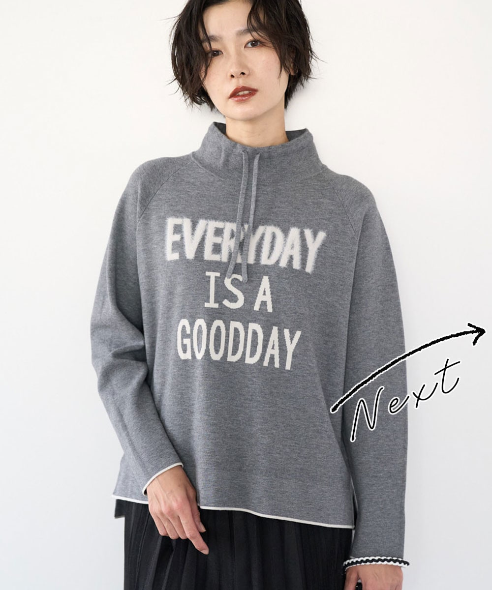 ドロストハイネックロゴニット