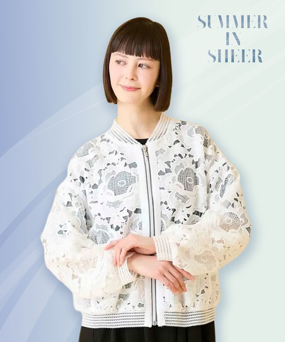 レースブルゾン