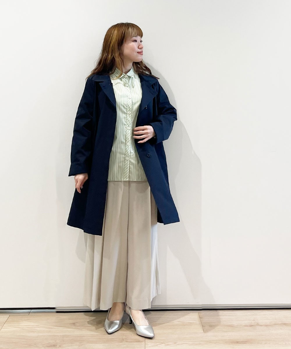 コットン100％のストライプシャツ