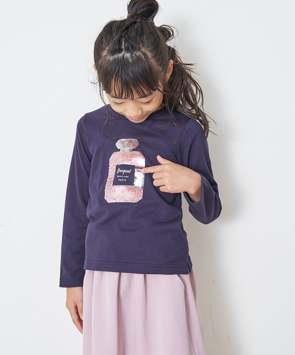 トゥインクルスパンコール長そでTシャツ