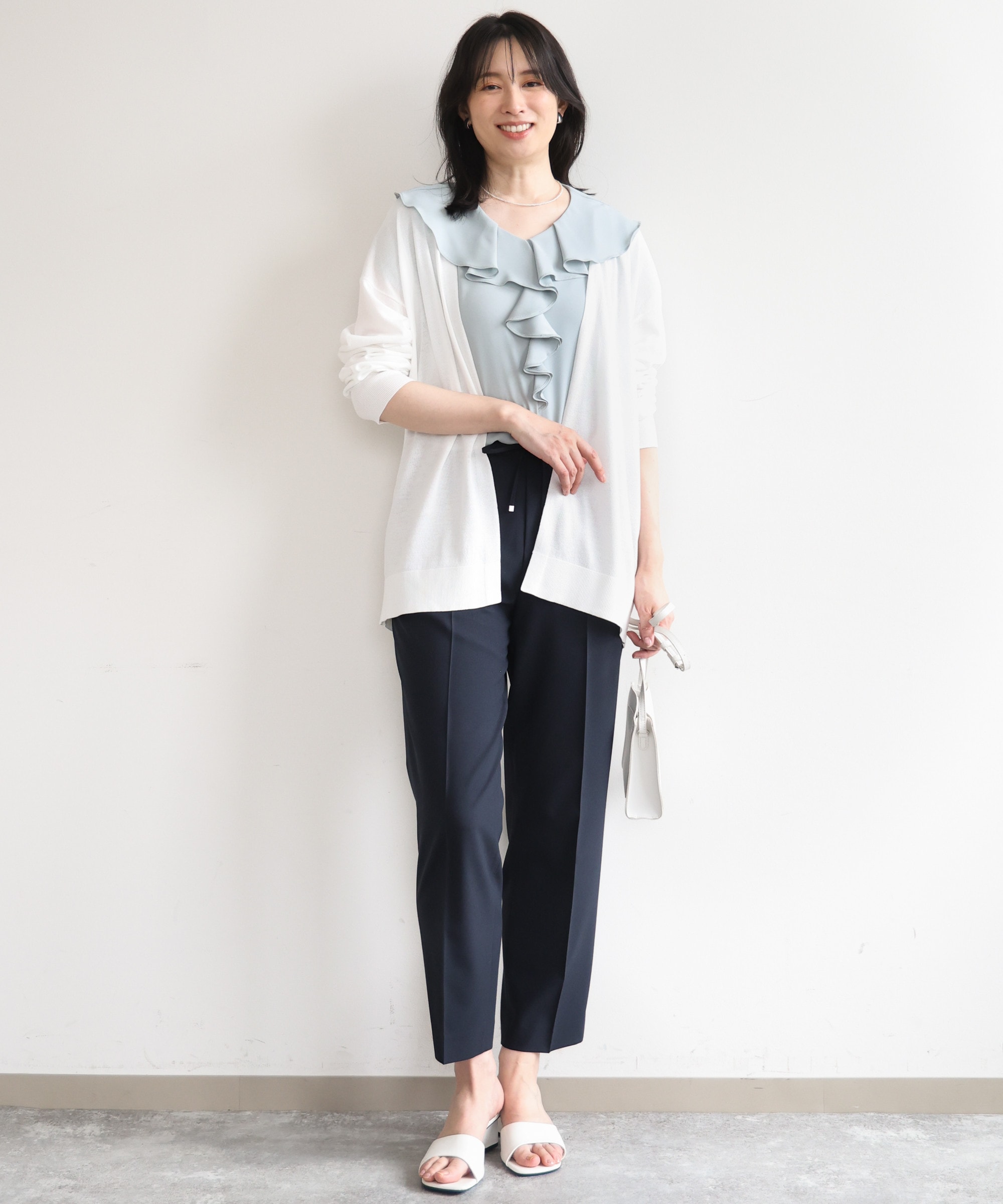 着流しカーディガン/接触冷感/洗える/WEB限定サイズあり