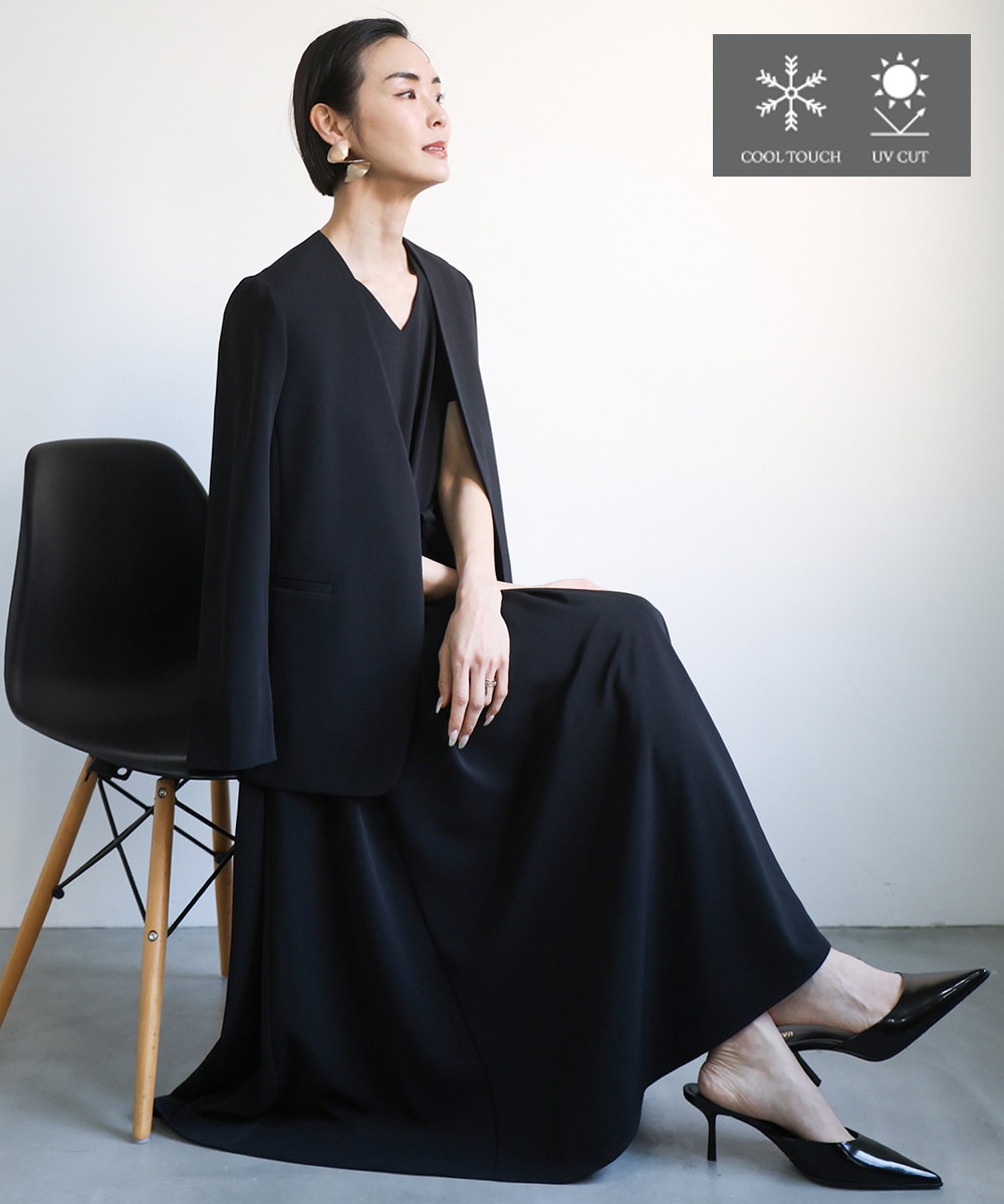 【STYLE2】ワンピース×ジャケットスタイル1