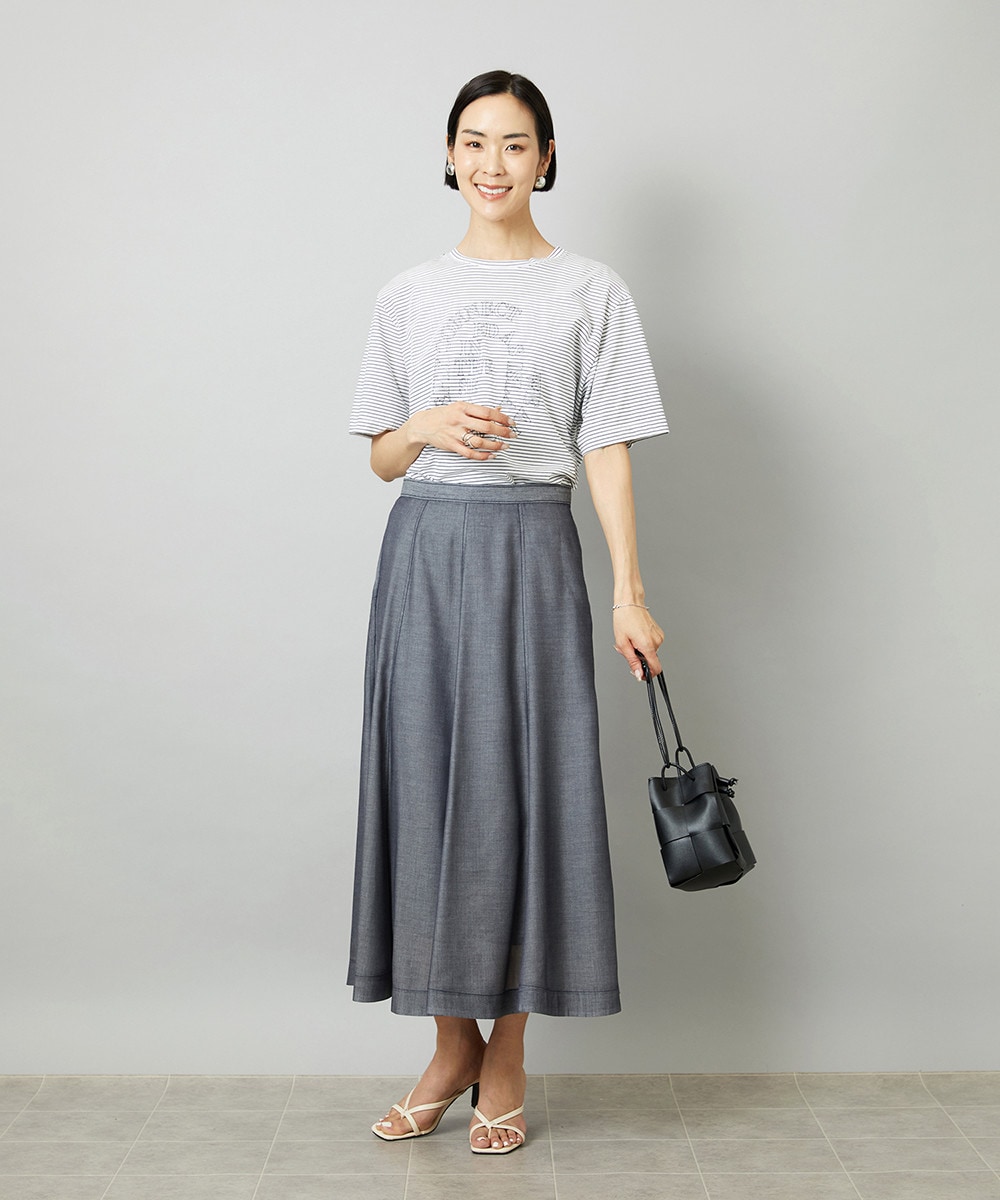 【SKIRT #2】軽やかなデニムライクスカート_4