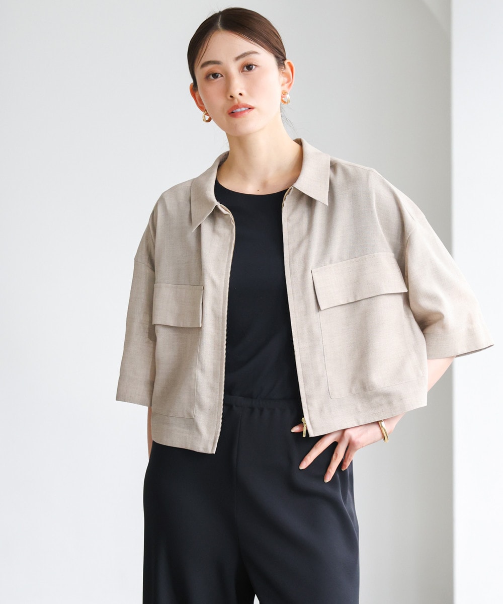 シアーシャツブルゾン