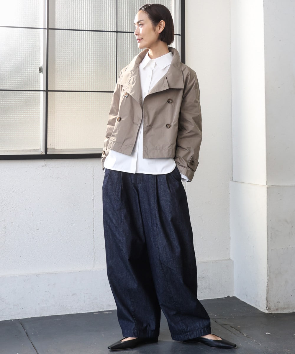 ショートブルゾン×デニム