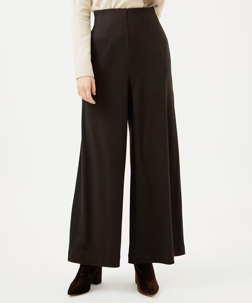 Wide jersey pants