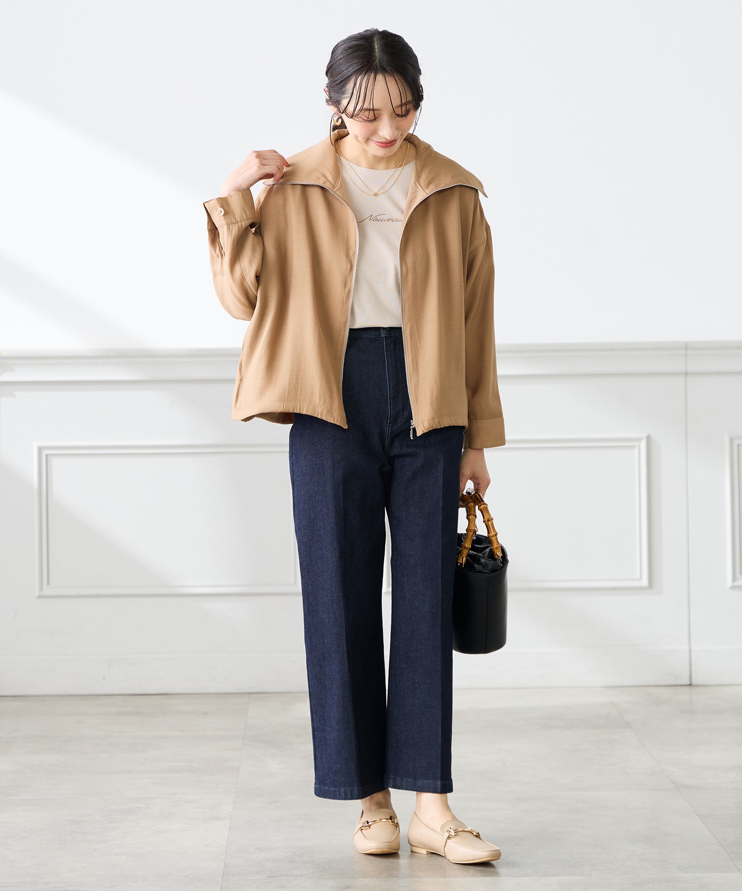 人気No.1！ワイドデニムパンツ