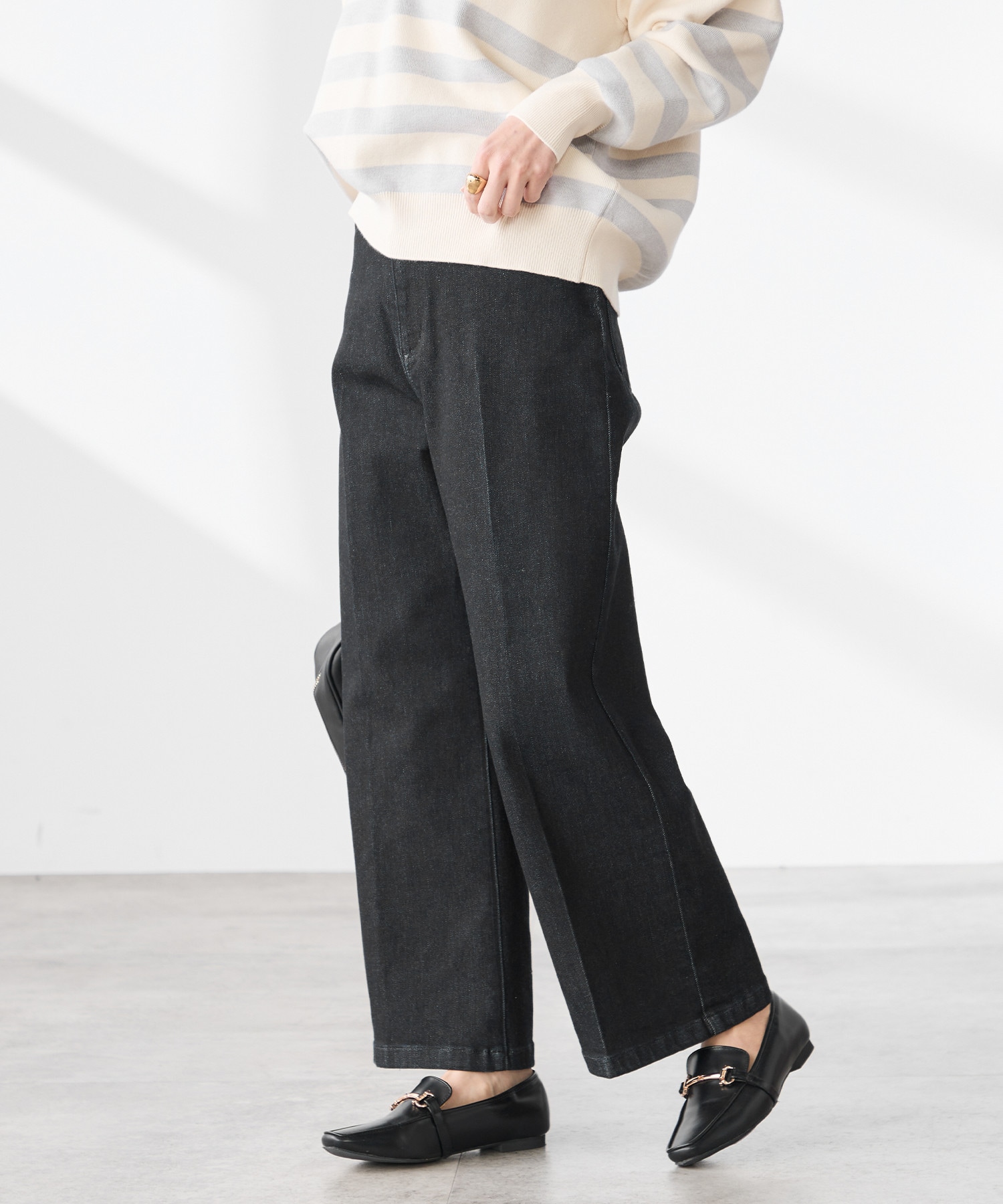 人気No.1！ワイドデニムパンツ