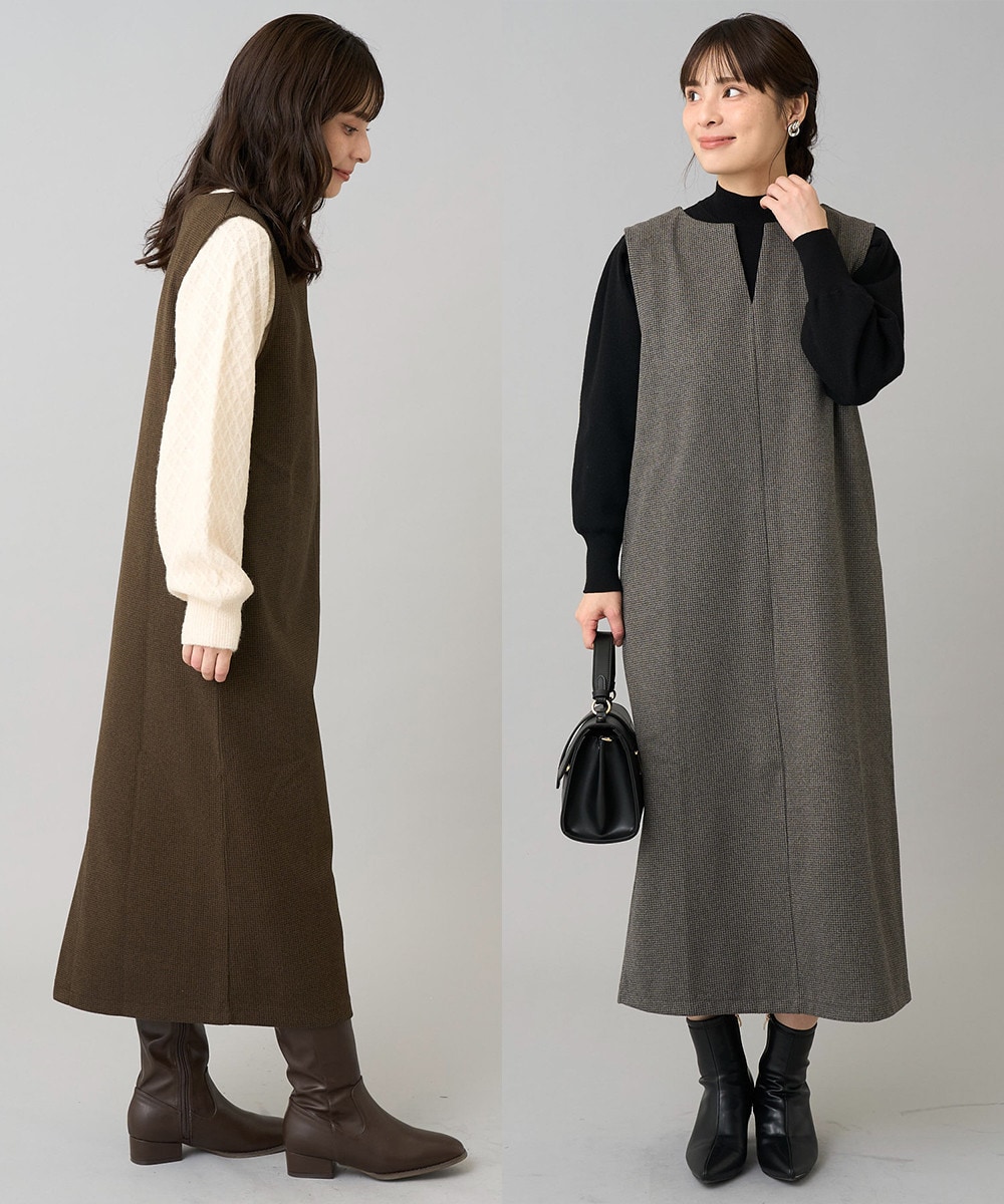 千鳥柄ジャンスカ