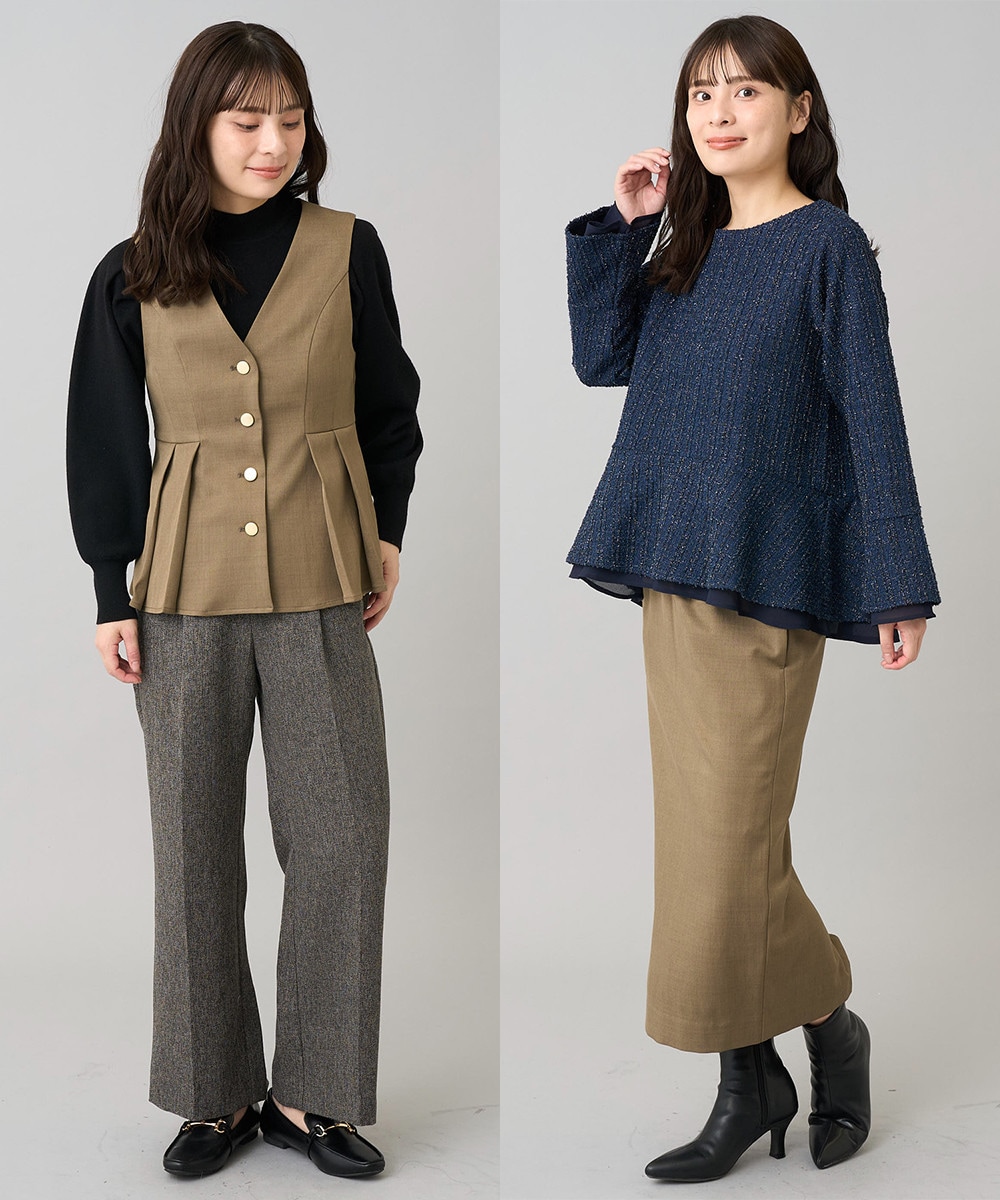 ペプラムジレ×ナロースカート