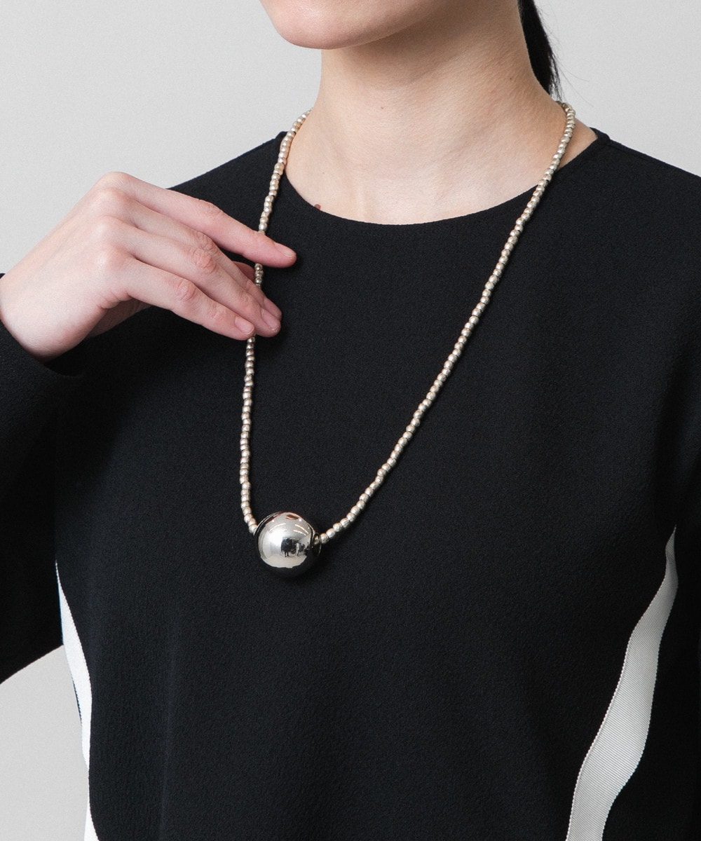 ボールミドルネックレス/日本製