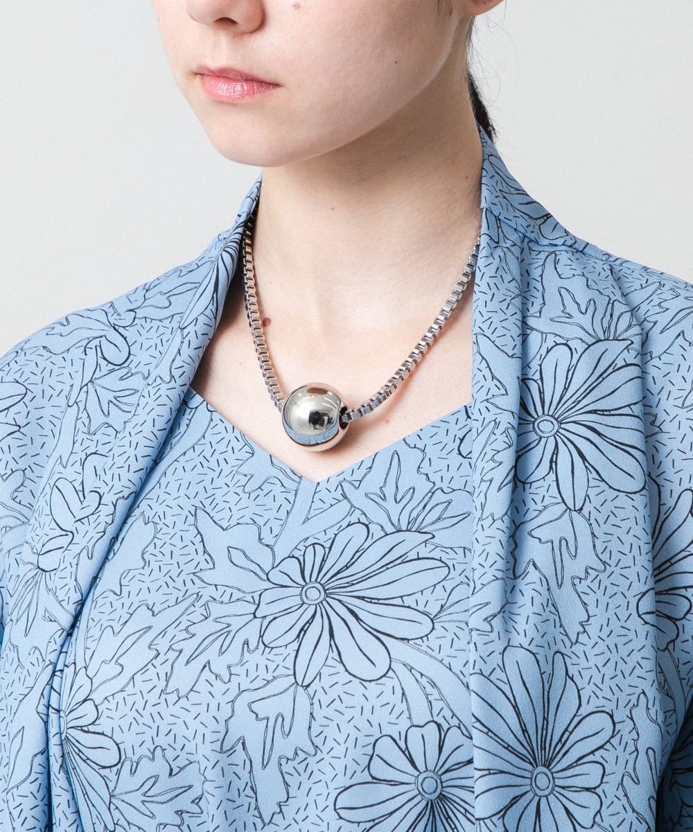 ボールショートネックレス/日本製