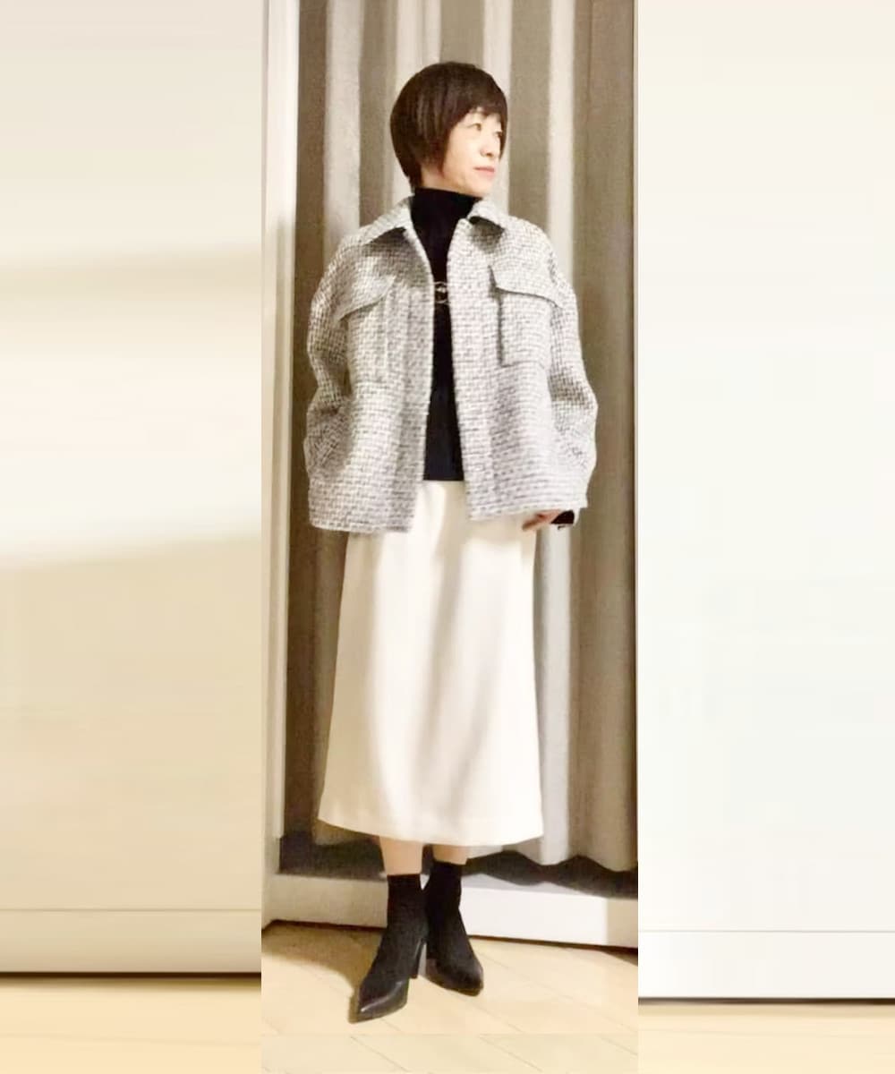 着席でも立食でもきれいに見える洗練コーデ