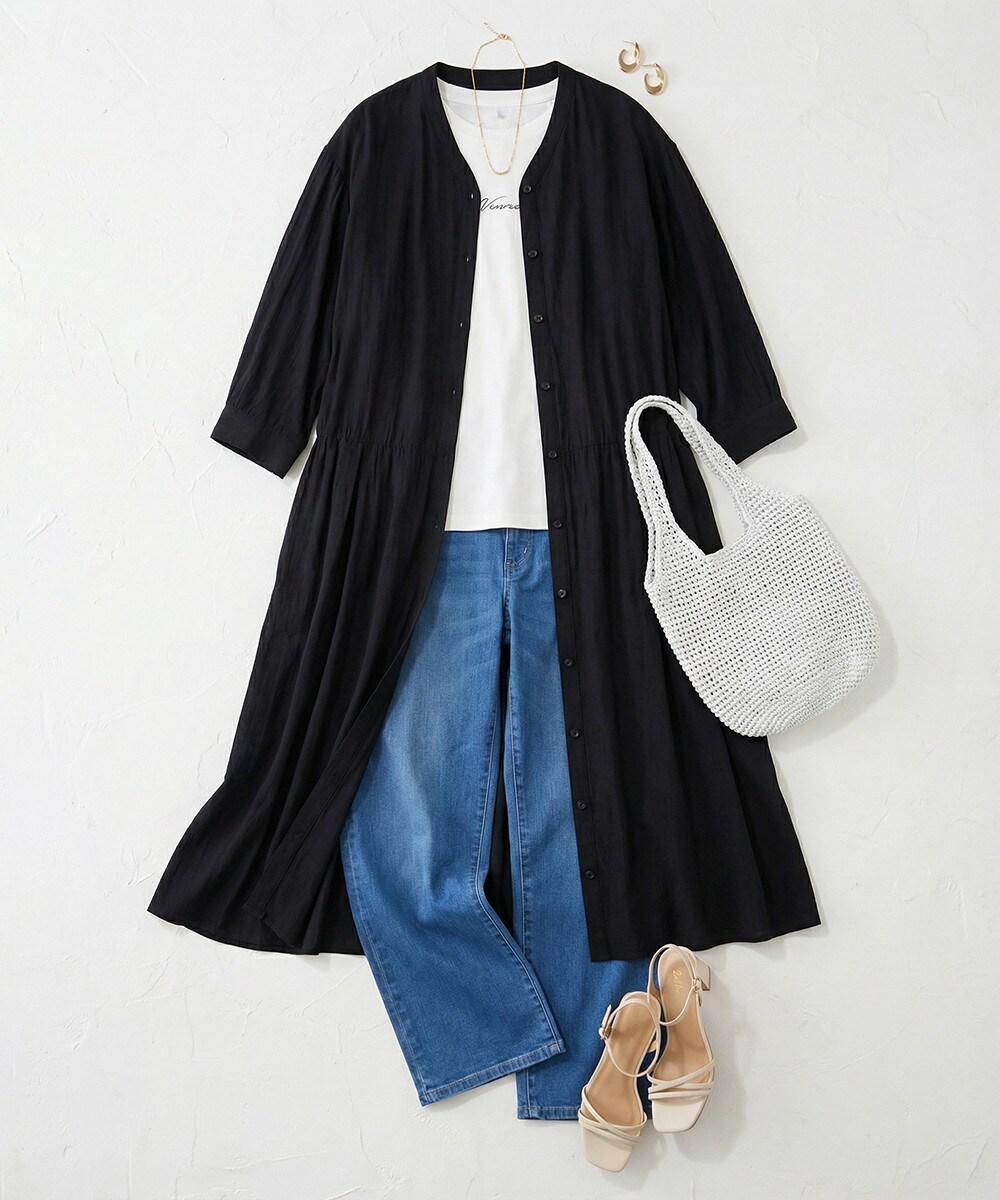 アーヴェヴェのシャツワンピース