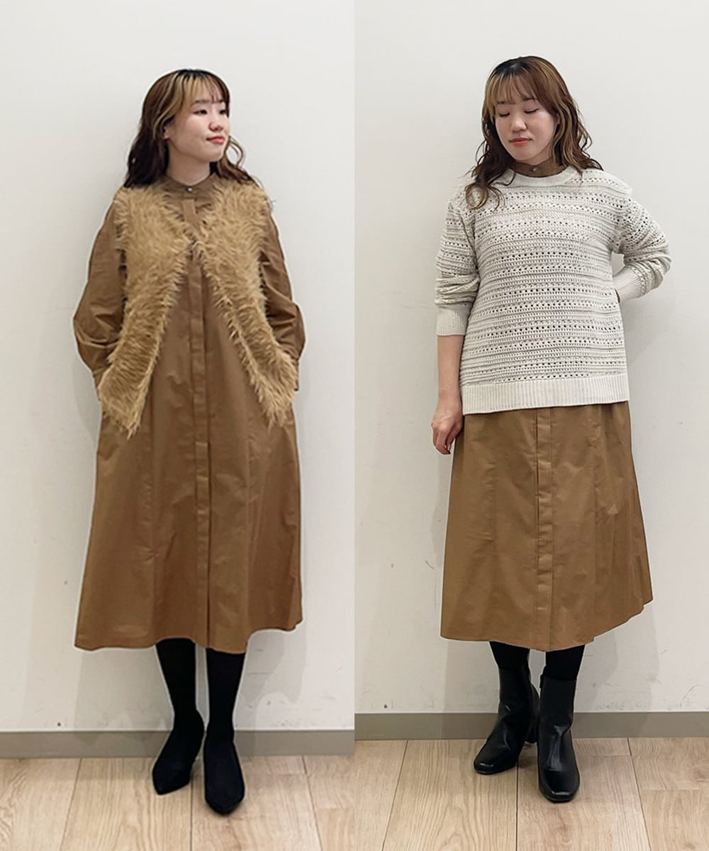 大人上品を引き寄せるベージュワンピース大人上品を引き寄せるベージュワンピース