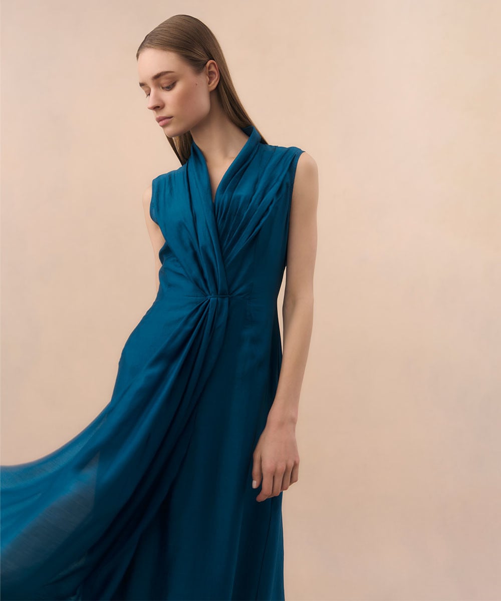 Front drape dress