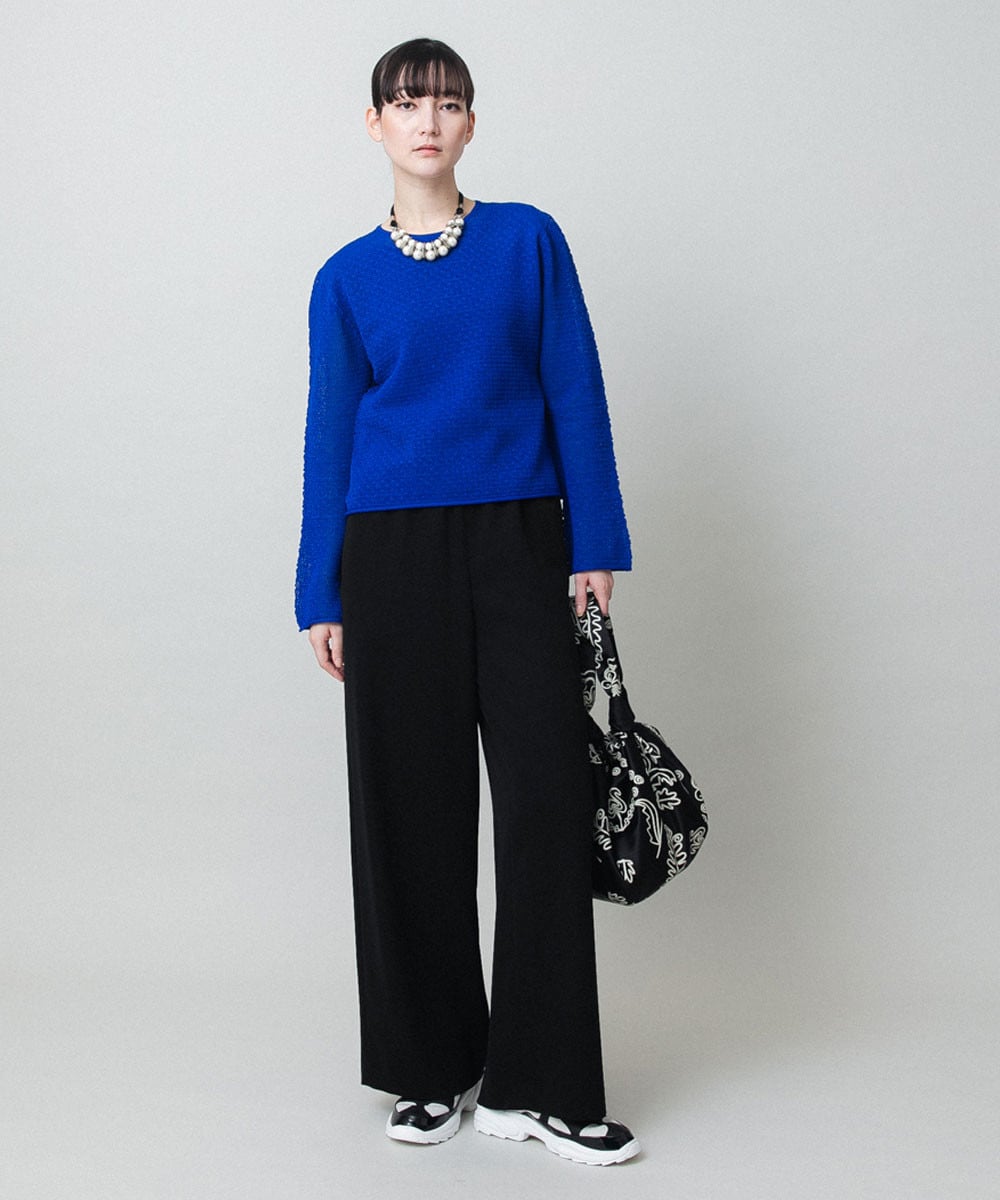 パールコンビショートネックレス/日本製