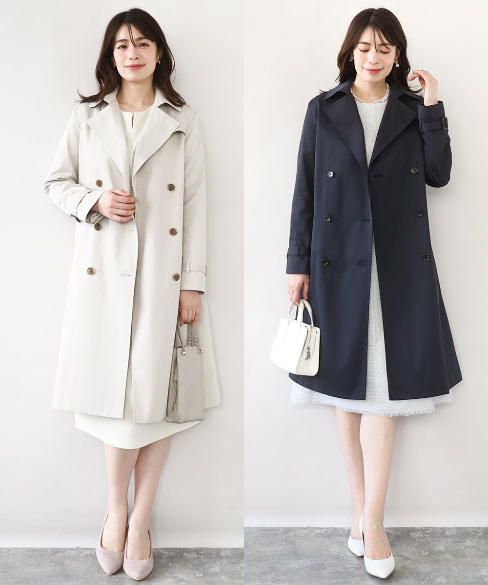 ベーシックツイルトレンチコート/洗える/WEB限定