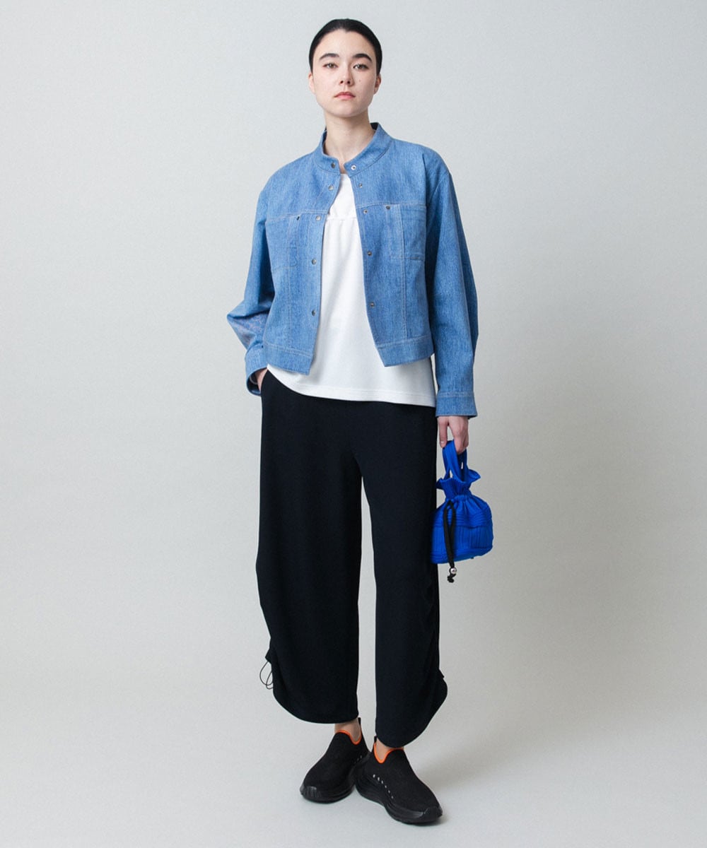 メッセージプリントデニムジャケット