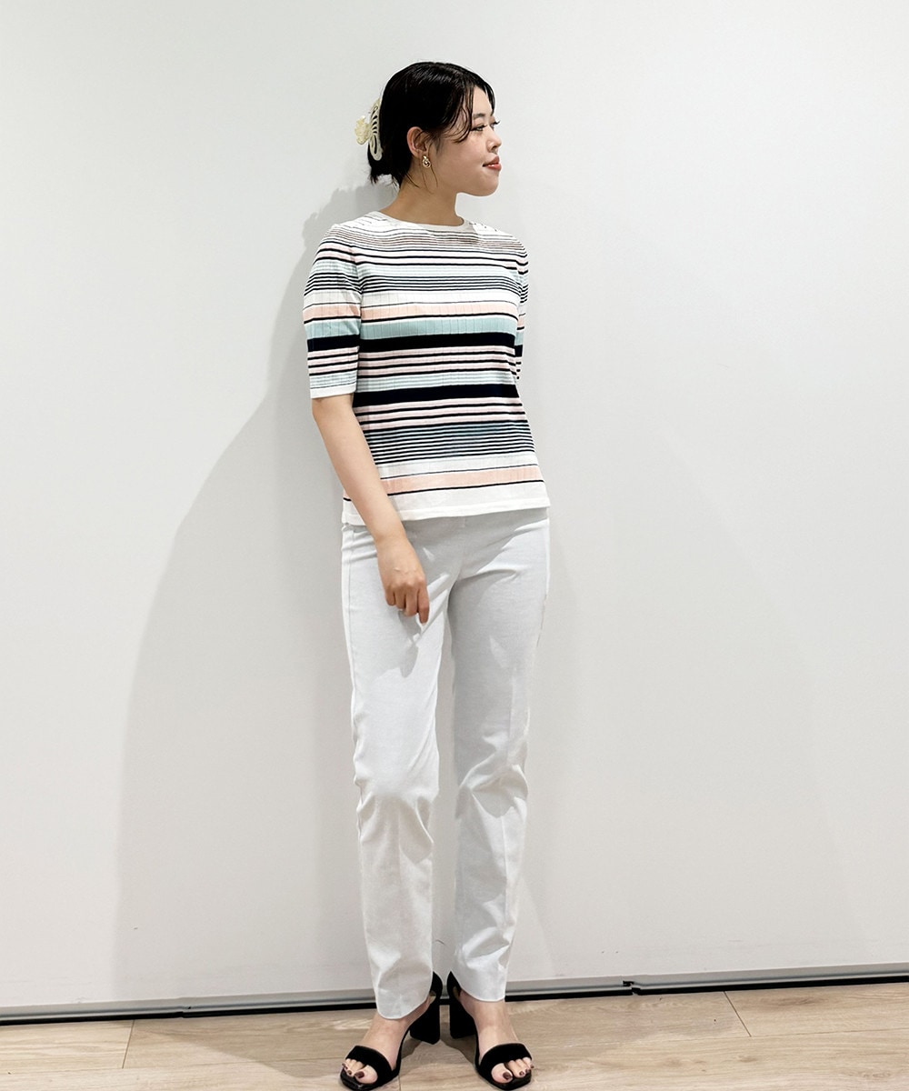 長時間でもノンストレスな美脚パンツ