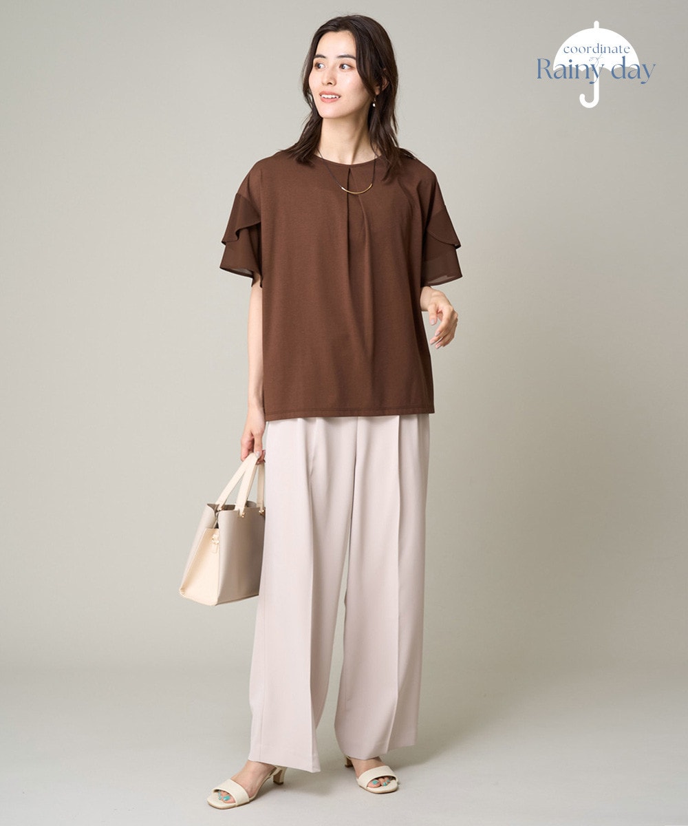 シフォンケープカットソー