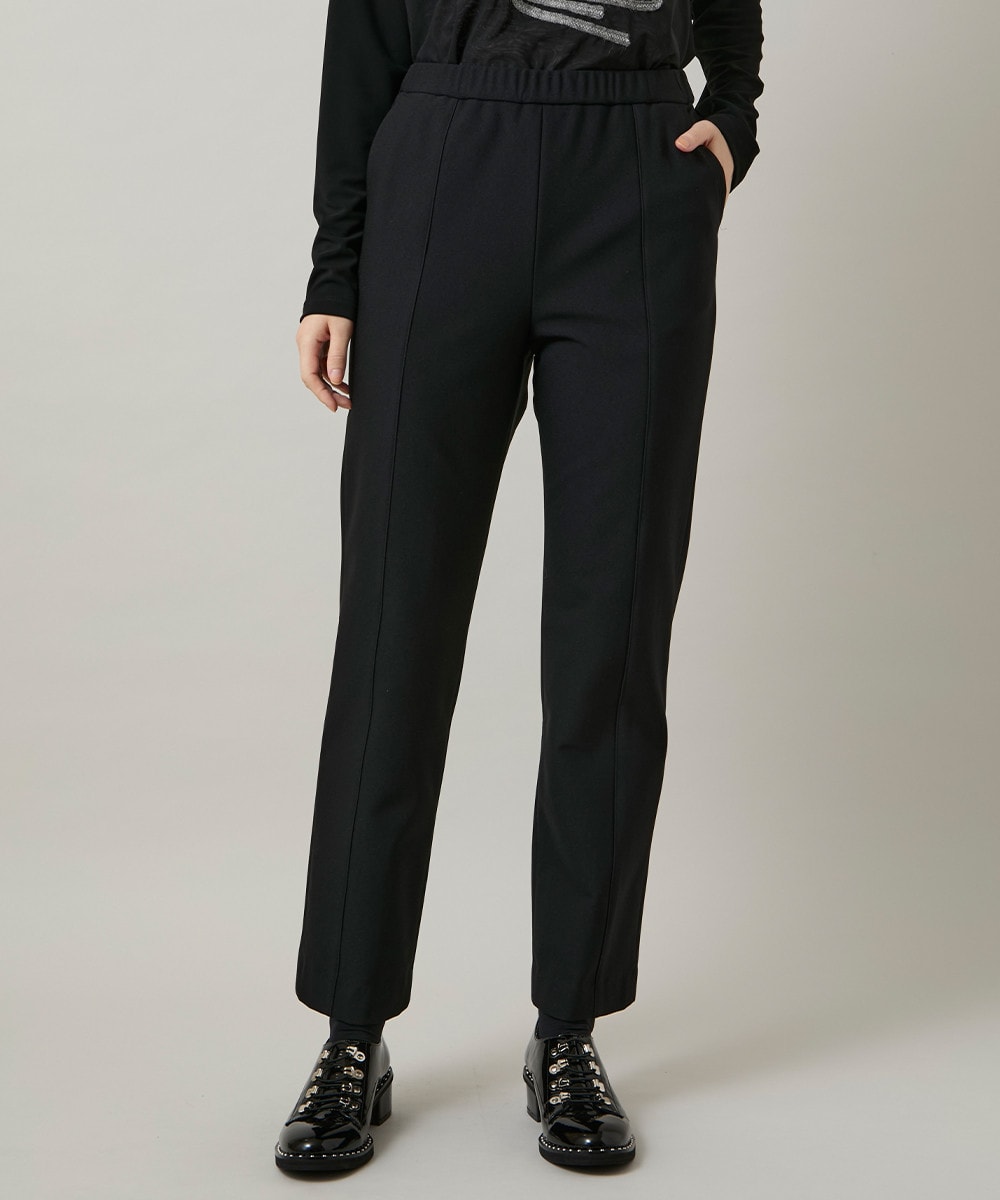 ピンタックテーパードパンツ/日本製