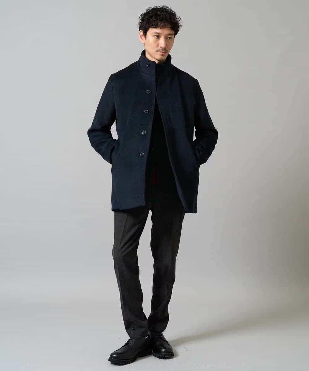 ウールライトビーバースタンドカラージャケット