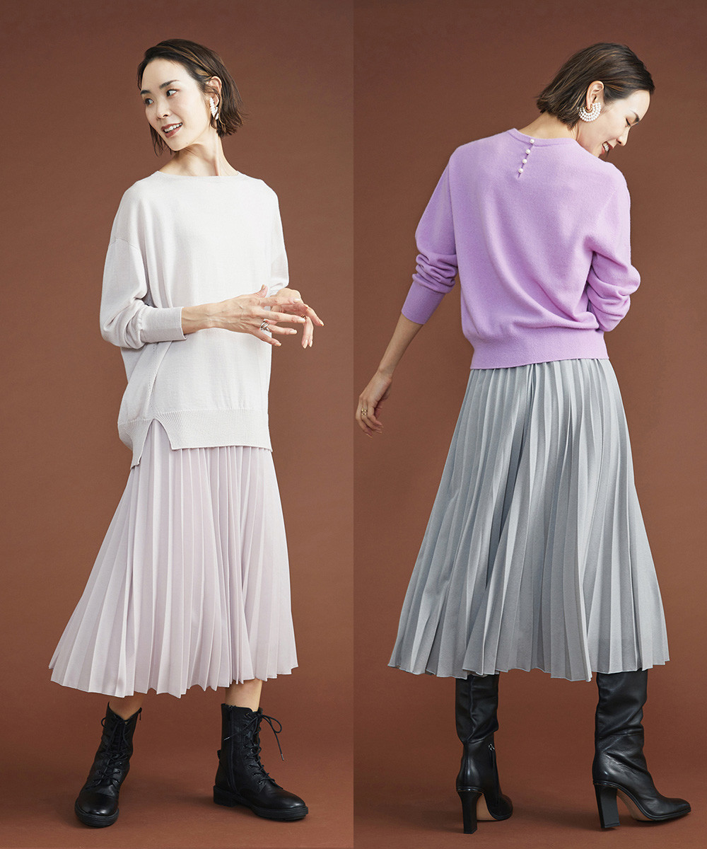 Skirt｜トリコットプリーツスカート1