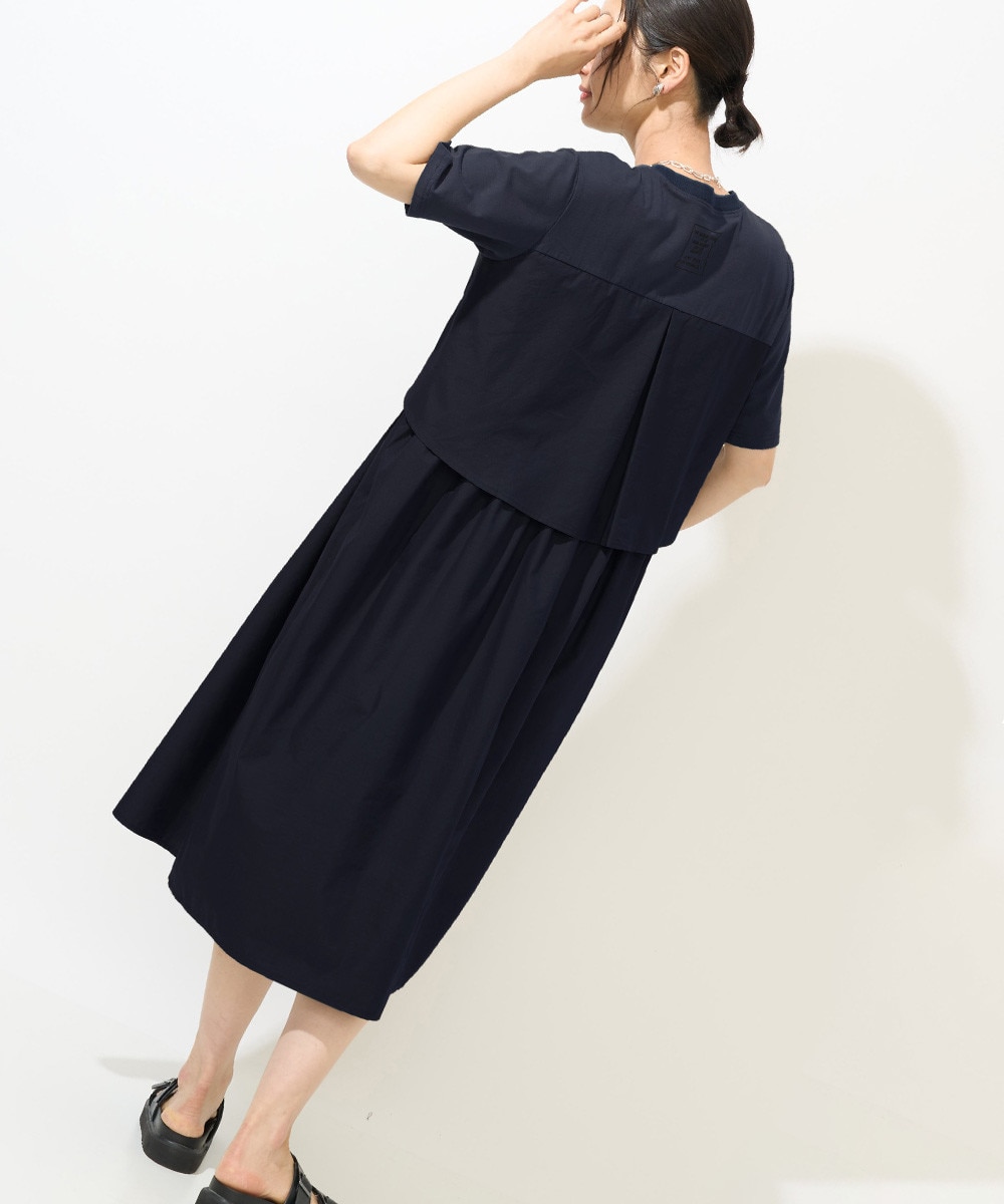 バックレイヤーワンピース ネイビー