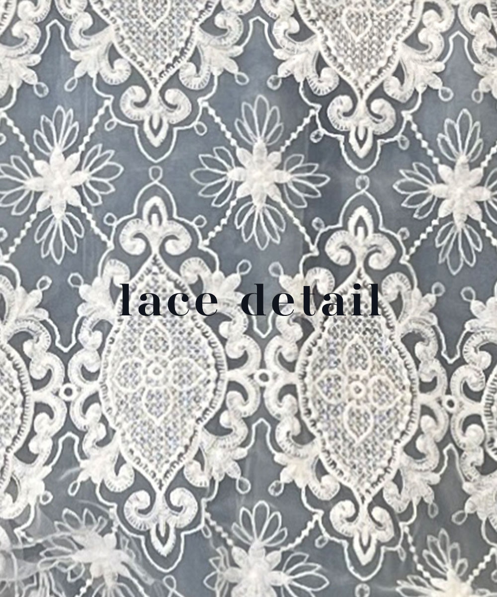 フラワーレースブルゾン