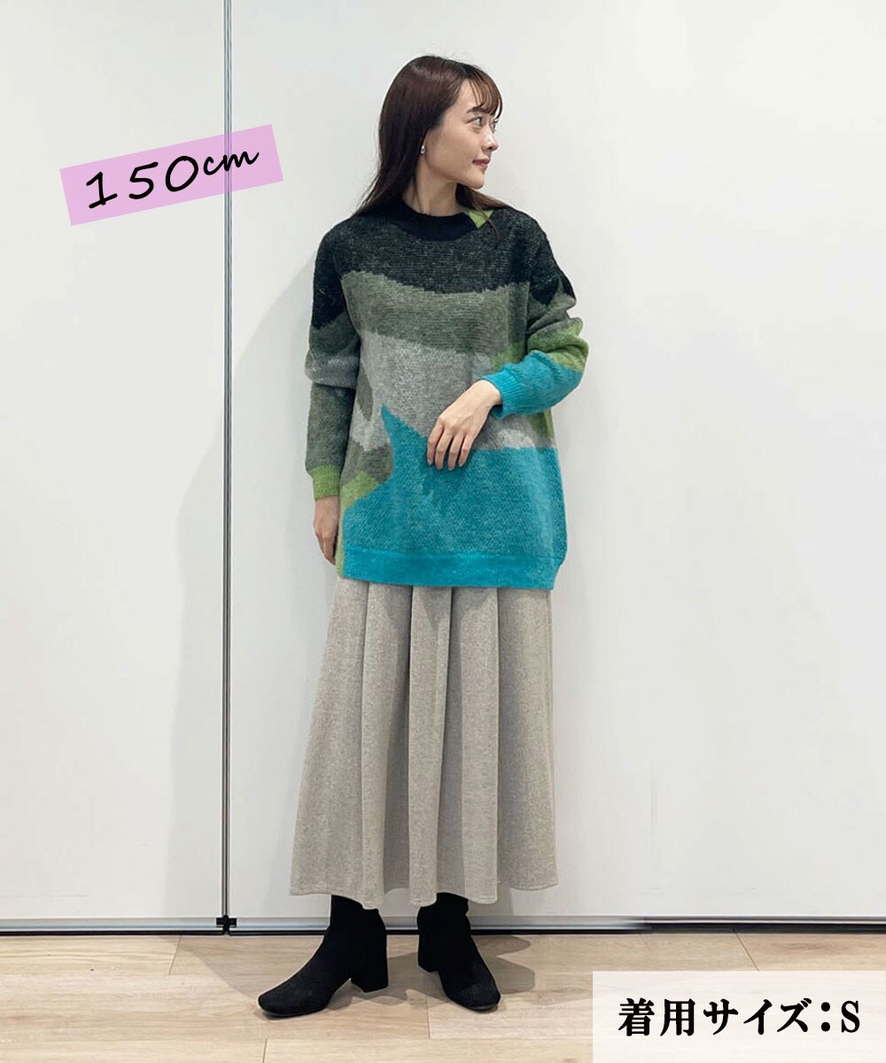 MaxMaraグループ 長めのお袖が可愛い2wayアレンジニット MaxMaraグループ 長めのお袖が可愛い2wayアレンジニット
