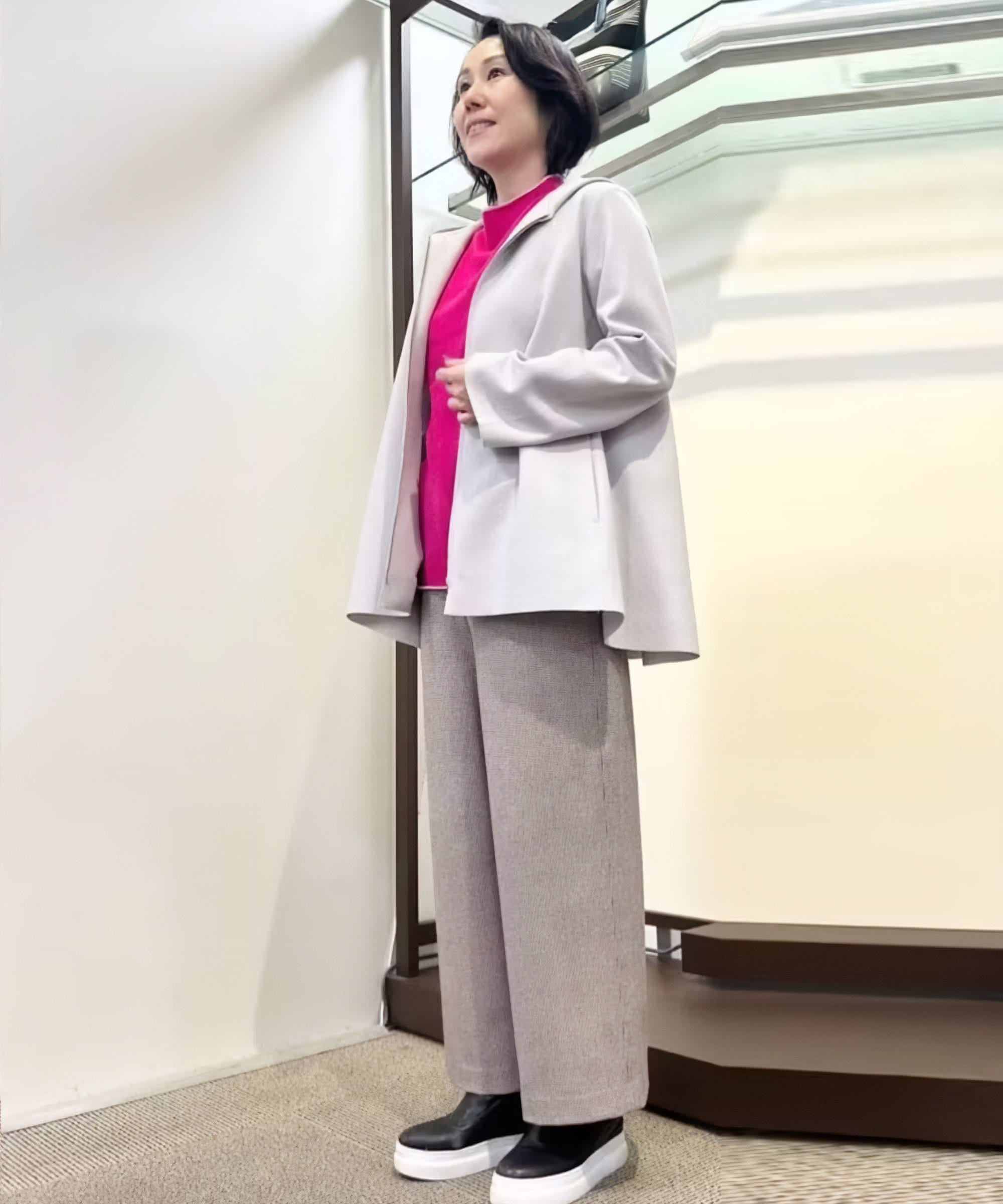 ムードを引き寄せるチャック柄