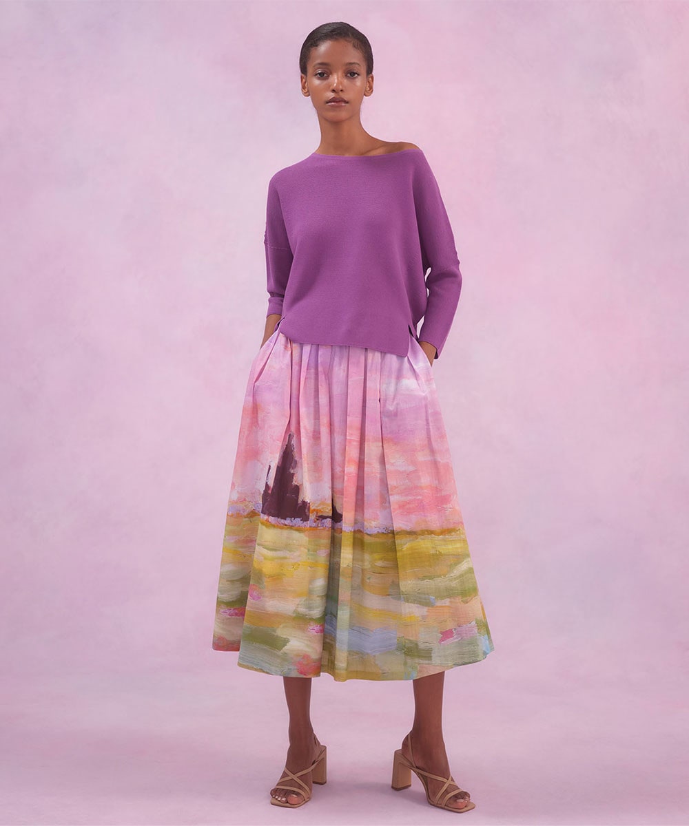 Amethyst landscape skirt