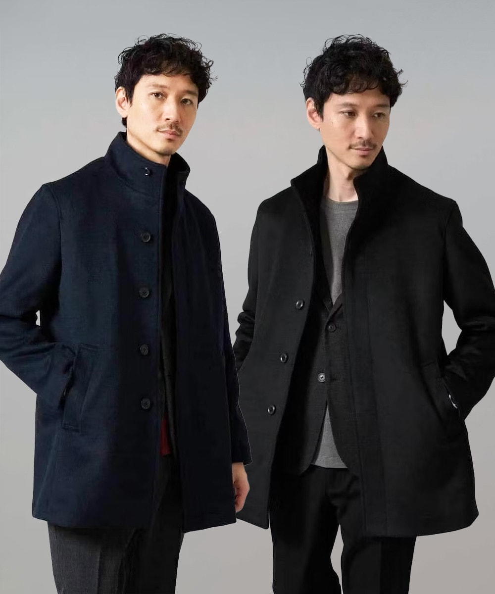 ウールライトビーバースタンドカラージャケット